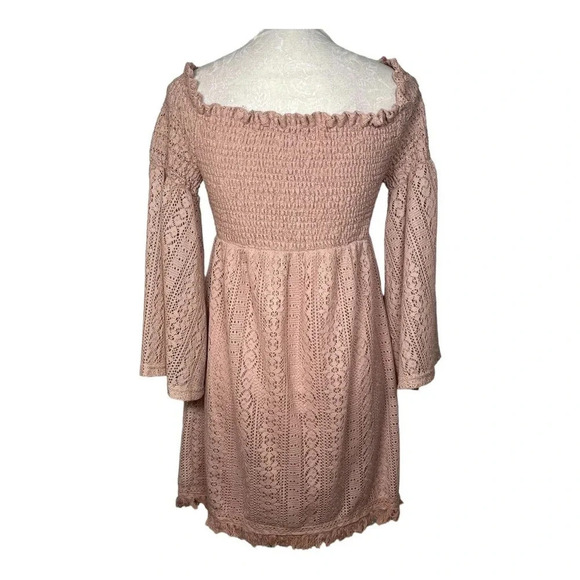 Flying Tomato light peach bell sleeve dress - Picture 2 of 3